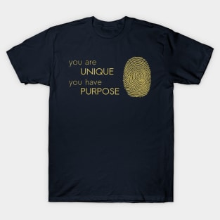 Unique with Purpose - Fingerprint T-Shirt